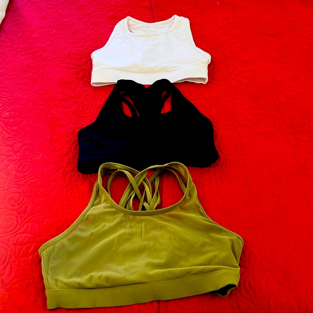 Fabletics sports bras.